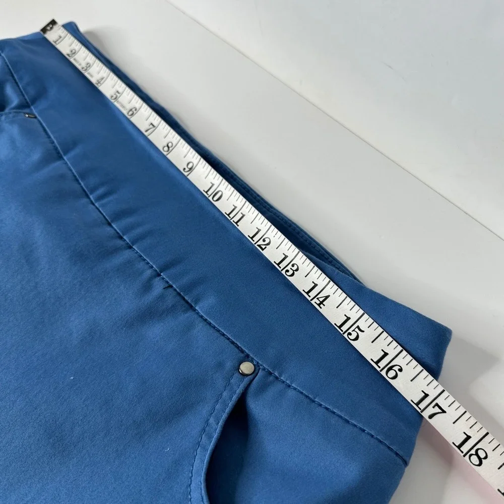 Lisette‎ L Montreal Stretch Skort Blue Pull On Skirt Shorts Golf Resort Size 12